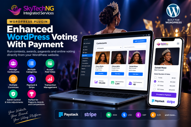 Enhanced WordPress Voting With Payment