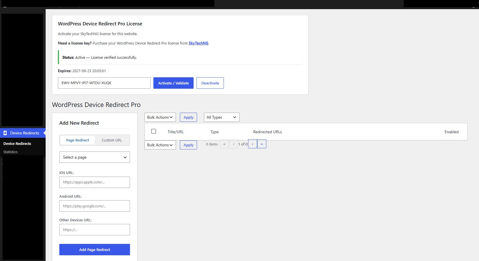 WordPress Device Redirect Pro 1 WordPress Device Redirect Pro
